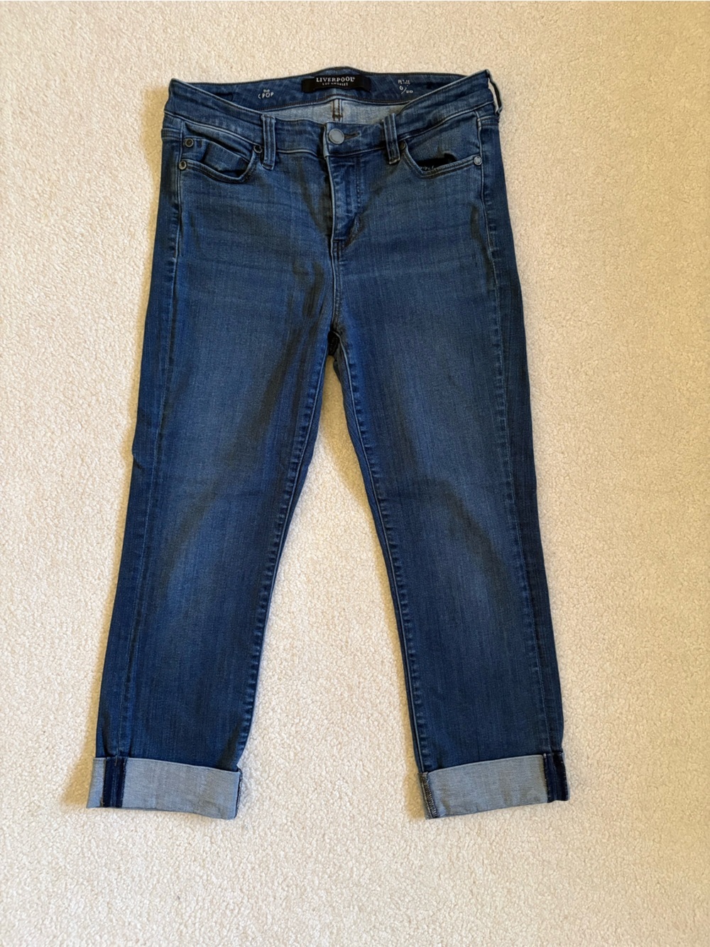 Liverpool Los Angeles Jean Capris Size 6P